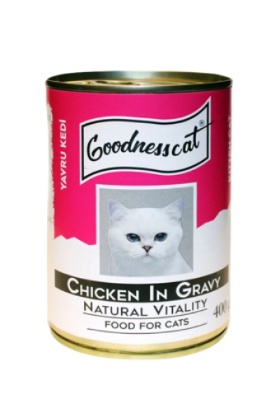 GOODNESS CAT KONSERVE YAVRU TAVUK ETLİ 400 GR